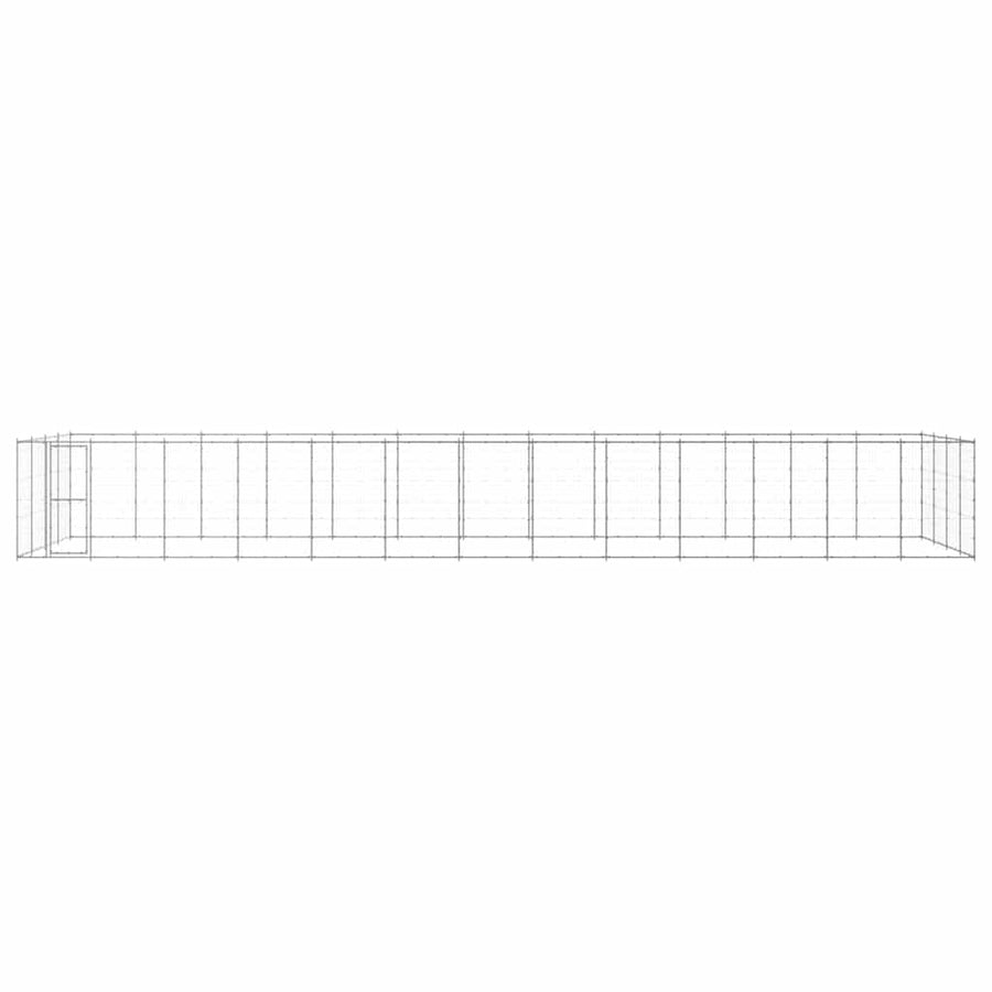 Outdoor Dog Kennel Galvanised Steel 53,24 m²