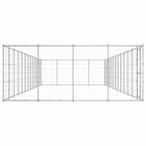 Outdoor Dog Kennel Galvanised Steel 53.24 m?