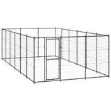 Outdoor Dog Kennel Steel 21.78 m?