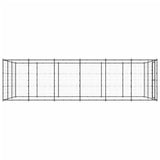 Outdoor Dog Kennel Steel 21.78 m?
