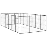 Outdoor Dog Kennel Steel 21.78 m?