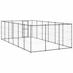 Outdoor Dog Kennel Steel 21,78 m²