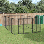 Outdoor Dog Kennel Steel 21,78 m²