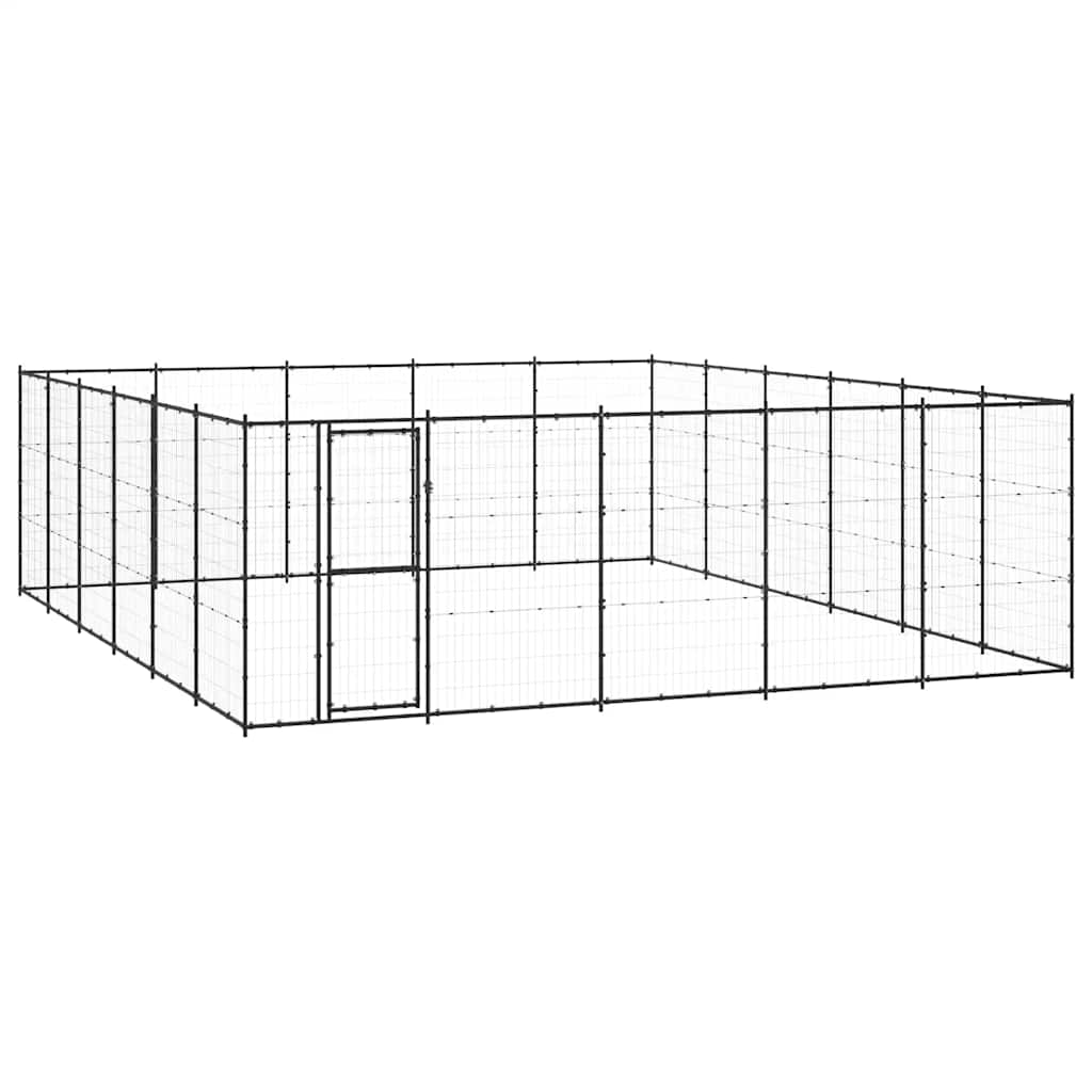 Outdoor Dog Kennel Steel 36.3 m?