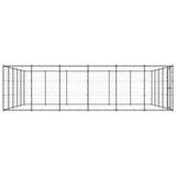 Outdoor Dog Kennel Steel 36.3 m?