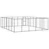 Outdoor Dog Kennel Steel 36.3 m?
