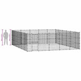 Outdoor Dog Kennel Steel 36.3 m?