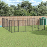 Outdoor Dog Kennel Steel 36.3 m?