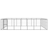 Outdoor Dog Kennel Steel 50.82 m² - Front View