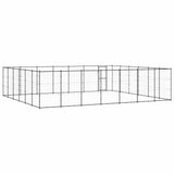 Outdoor Dog Kennel Steel 50.82 m?