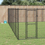 Outdoor Dog Kennel Steel 65.34 m?