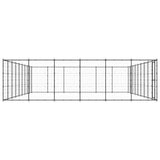 Outdoor Dog Kennel Steel 65.34 m?