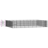 Outdoor Dog Kennel Steel 65.34 m?