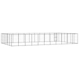 Outdoor Dog Kennel Steel 79.86 m?
