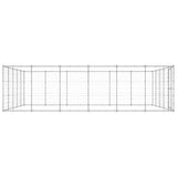 Outdoor Dog Kennel Galvanised Steel 36.3 m?