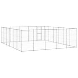 Outdoor Dog Kennel Galvanised Steel 36.3 m?