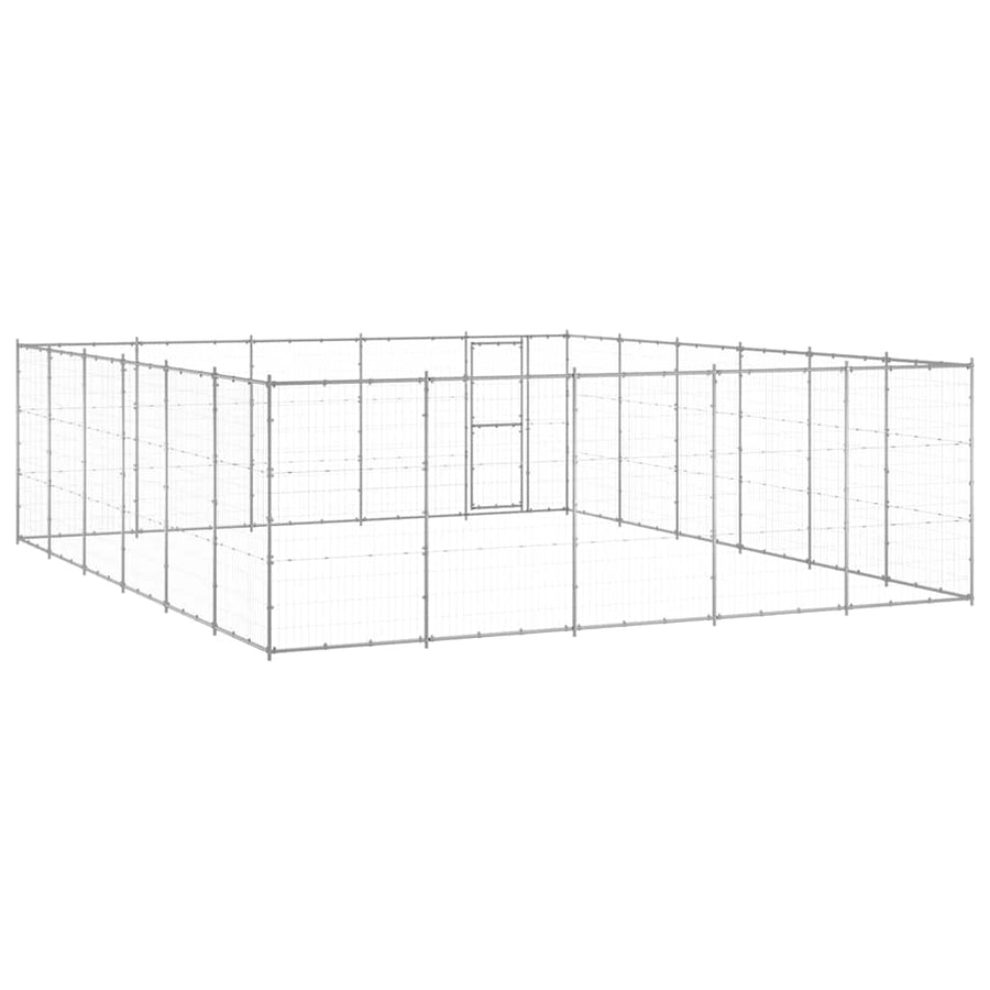 Outdoor Dog Kennel Galvanised Steel 36,3 m²