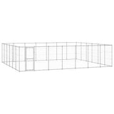 Outdoor Dog Kennel Galvanised Steel 50.82 m?