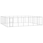 Outdoor Dog Kennel Galvanised Steel 50,82 m²