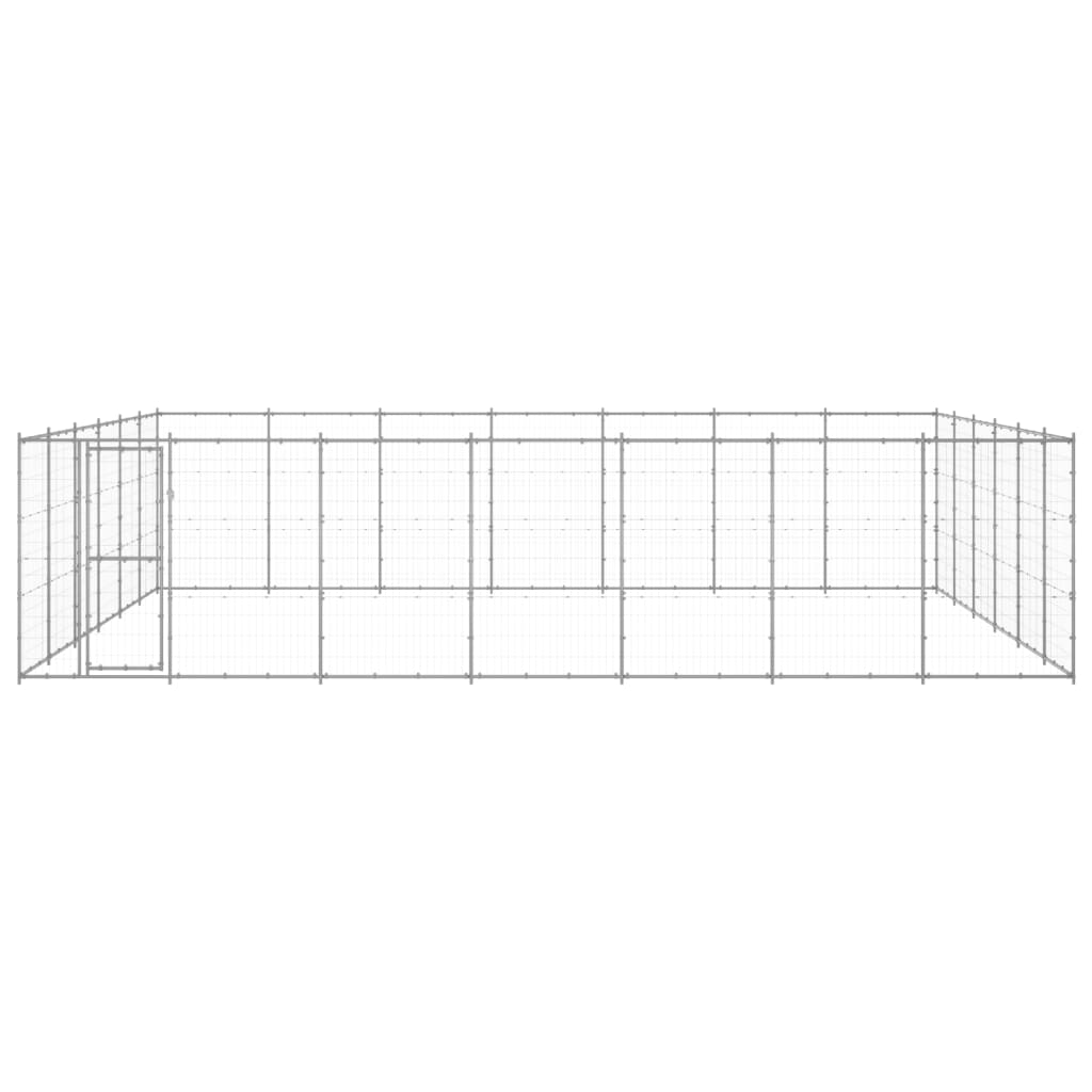 Outdoor Dog Kennel Galvanised Steel 50.82 m?