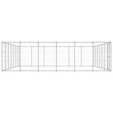 Outdoor Dog Kennel Galvanised Steel 50.82 m?