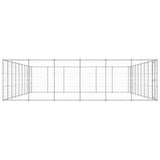 Outdoor Dog Kennel Galvanised Steel 65.34 m?