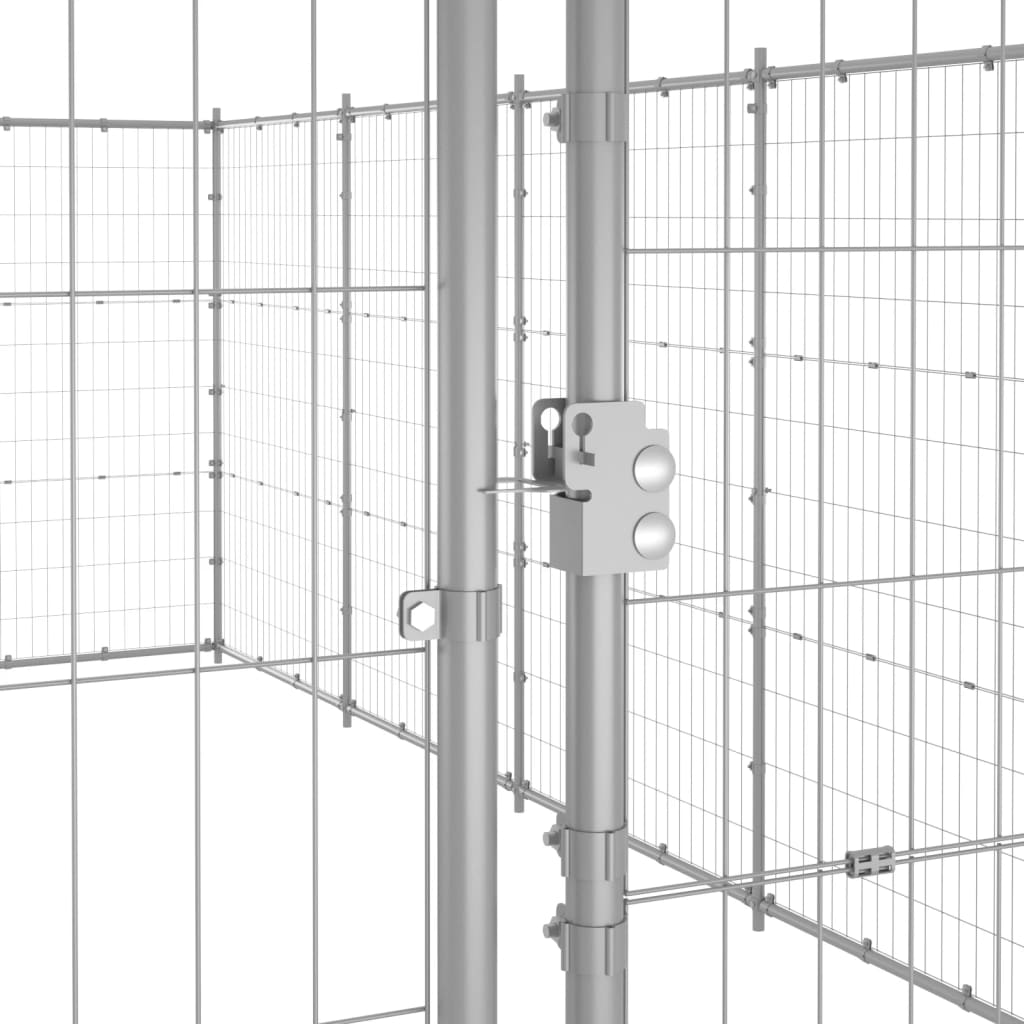 Outdoor Dog Kennel Galvanised Steel 65.34 m?