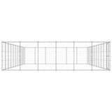 Outdoor Dog Kennel Galvanised Steel 79.86 m?