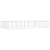 Outdoor Dog Kennel Galvanised Steel 79.86 m?