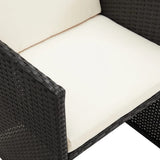 Garden Chairs 4 pcs Poly Rattan Black - Extra Image