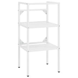 Bathroom Washbasin Frame White 40x38x83 cm Iron - Front View