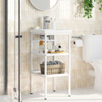 Bathroom Washbasin Frame White 40x38x83 cm Iron