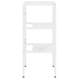Bathroom Washbasin Frame White 40x38x83 cm Iron - Top-Down View
