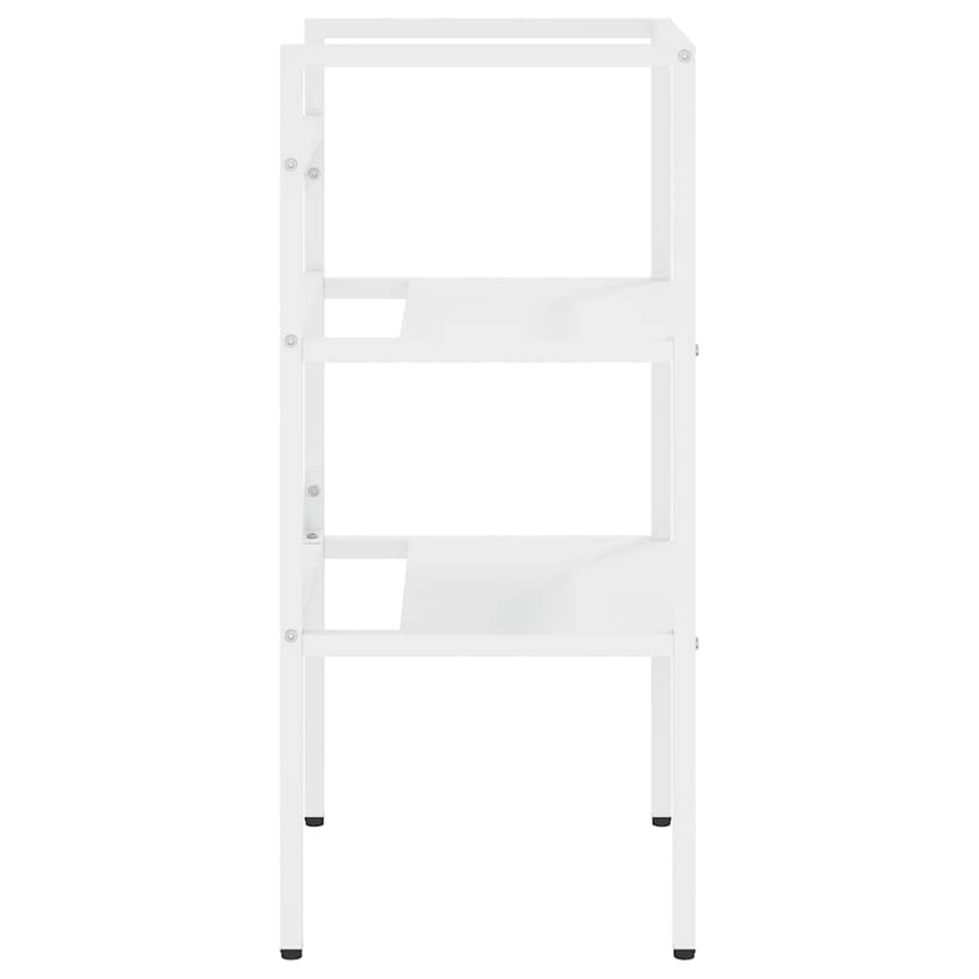 Bathroom Washbasin Frame White 40x38x83 cm Iron