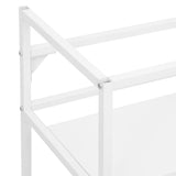 Bathroom Washbasin Frame White 40x38x83 cm Iron - Rear View