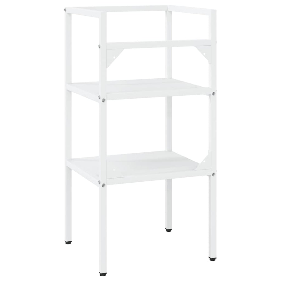 Bathroom Washbasin Frame White 40x38x83 cm Iron