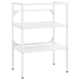 Bathroom Washbasin Frame White 59x38x83 cm Iron - Front View