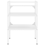 Bathroom Washbasin Frame White 59x38x83 cm Iron - Side View