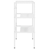 Bathroom Washbasin Frame White 59x38x83 cm Iron - Top-Down View