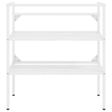 Bathroom Washbasin Frame White 79x38x83 cm Iron