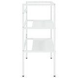 Bathroom Washbasin Frame White 79x38x83 cm Iron