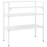 Bathroom Washbasin Frame White 79x38x83 cm Iron - 45-Degree Angle