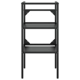 Bathroom Washbasin Frame Black 40x38x83 cm Iron - Side View