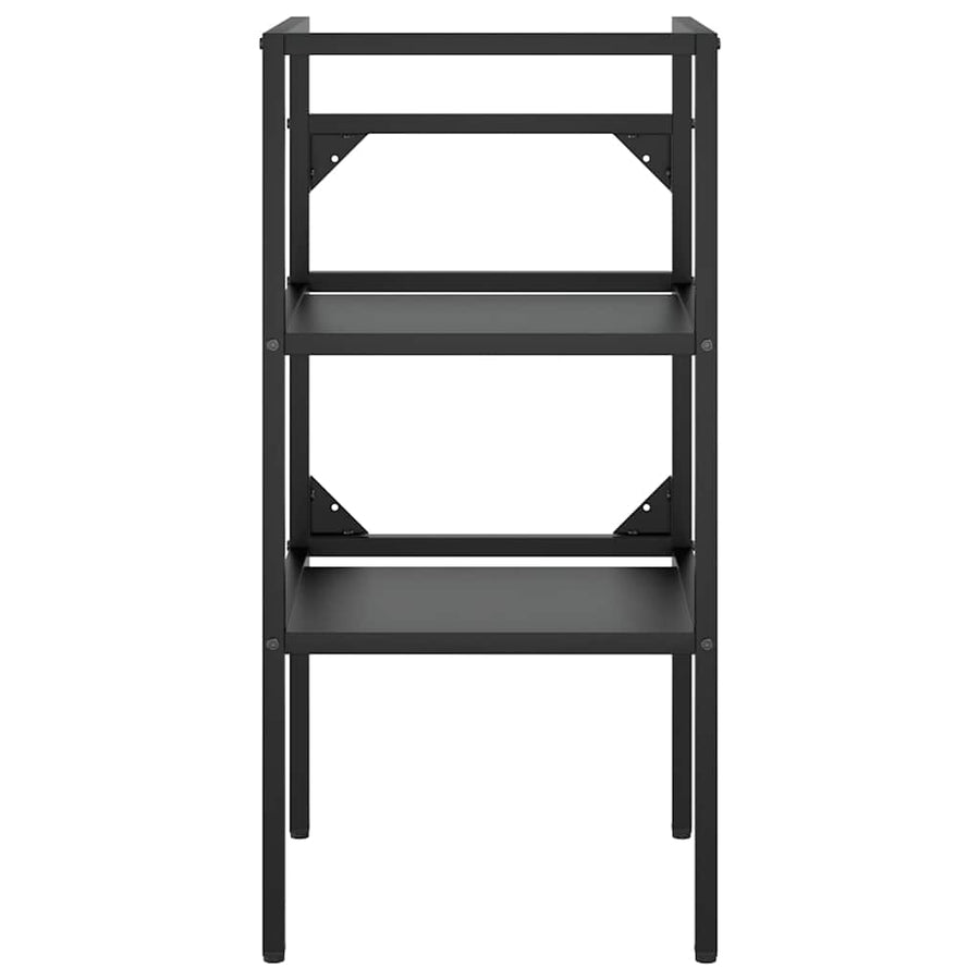 Bathroom Washbasin Frame Black 40x38x83 cm Iron