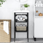 Bathroom Washbasin Frame Black 40x38x83 cm Iron