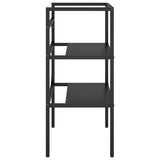 Bathroom Washbasin Frame Black 59x38x83 cm Iron - Top-Down View