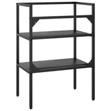 Bathroom Washbasin Frame Black 59x38x83 cm Iron - 45-Degree Angle