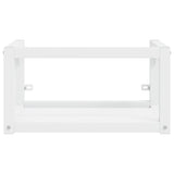 Wall-mounted Bathroom Washbasin Frame White 59x38x31 cm Iron - Side View