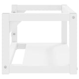 Wall-mounted Bathroom Washbasin Frame White 59x38x31 cm Iron - Top-Down View