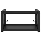 Wall-mounted Bathroom Washbasin Frame Black 40x38x31 cm Iron
